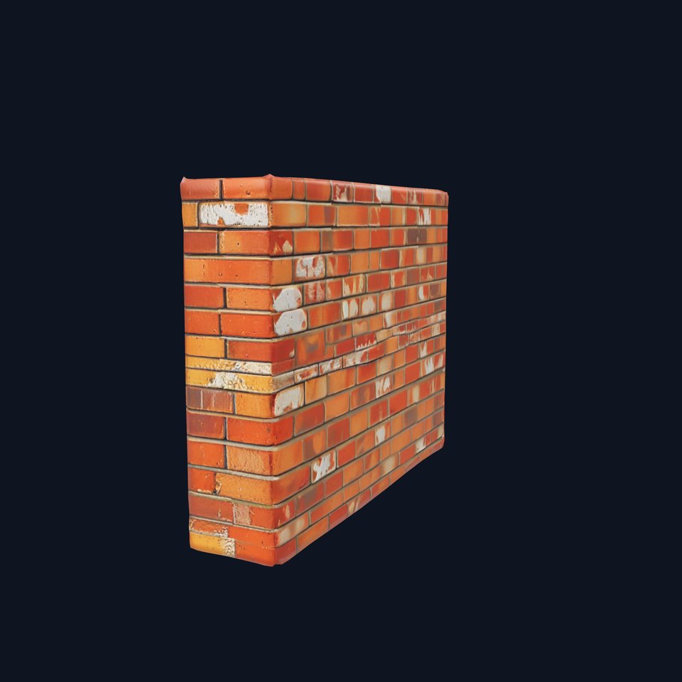 Rustic Brick Wall model pack
